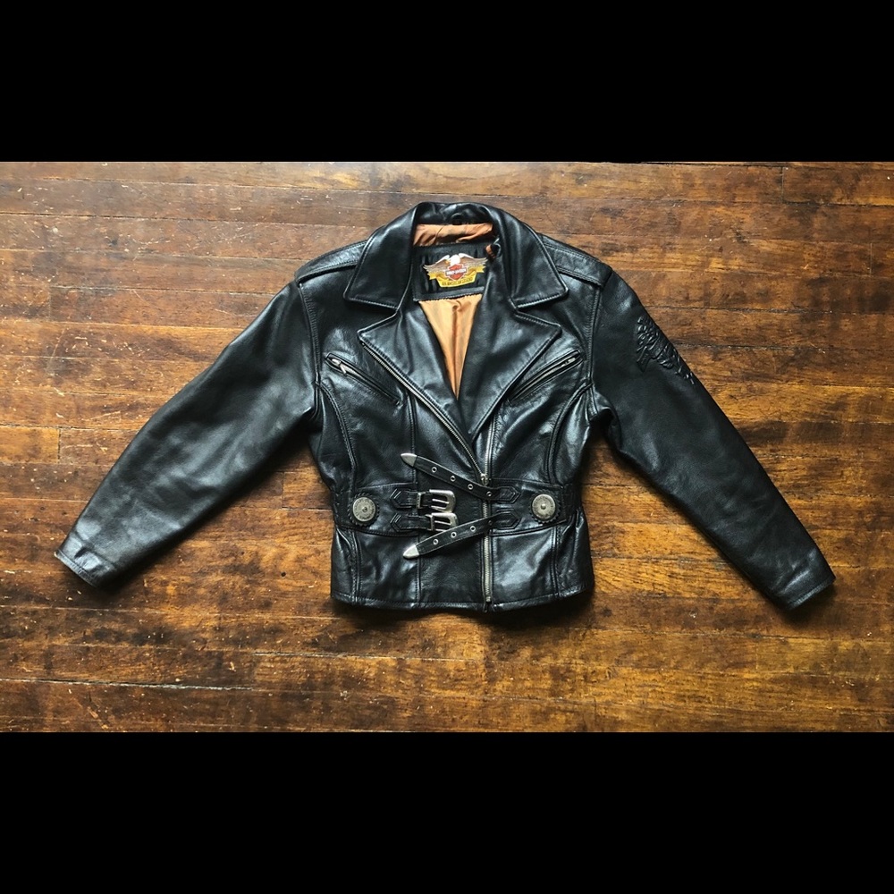 Vintage Women’s Harley Davidson Leather Jacket
